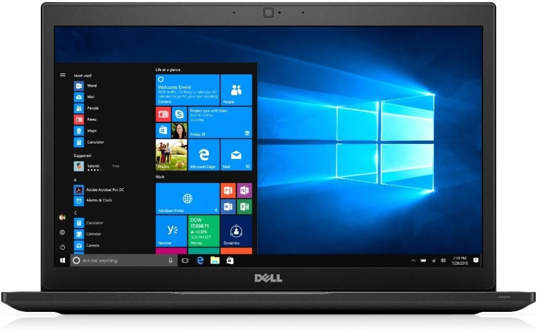 Dell Latitude 7480 – 14" Full HD | Intel Core i5 (6e Gén) | 8 Go RAM | SSD 512 Go | Noir