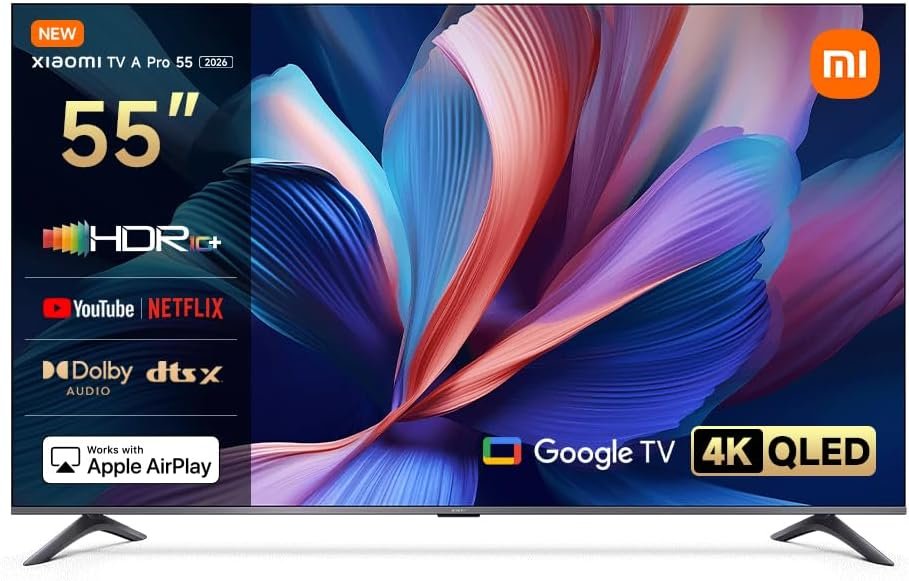 Téléviseur Xiaomi 55 Pouces (139 cm) 4K QLED Google TV
