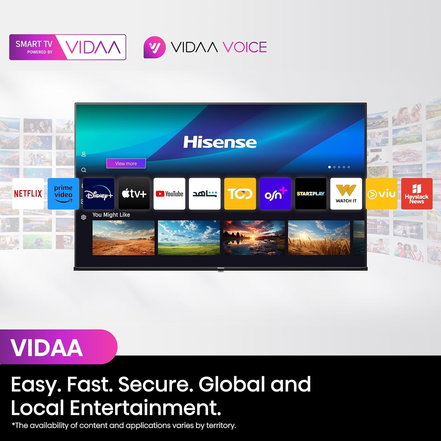 Téléviseur Hisense 55 Pouces 4K UHD Smart TV