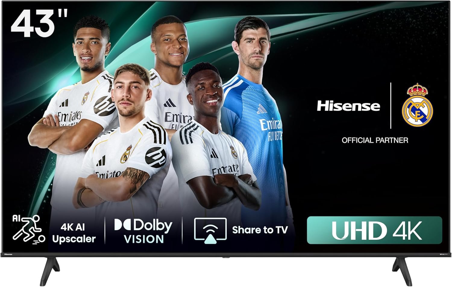 Téléviseur Hisense 43” 4K UHD