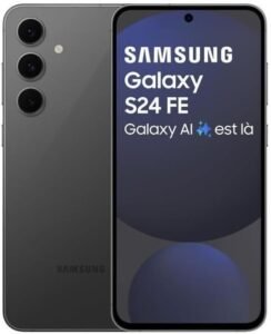 Samsung Galaxy S24 FE | Smartphone Android 5G | 256 Go | 8 Go RAM | Galaxy AI | Charge Rapide 25 W | Noir