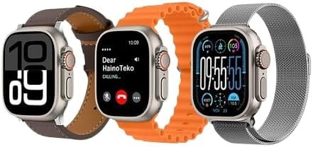 Montre connectée | Smartwatch | HainoTeko 15 | Apple watch ultra design | water prooft