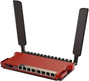 MikroTik L009UiGS-2HaxD-IN | Routeur Wi-Fi 4 Gigabit Ethernet | 2,4 GHz | 7 ports LAN | Port SFP