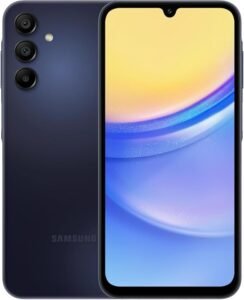 Samsung Galaxy A15 | 128 Go | Smartphone 4G, Écran Super AMOLED 6,5’’, 4 Go RAM, Batterie 5000 mAh – Performance mobile, fluidité et fiabilité au quotidien