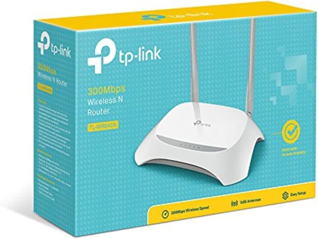 Routeur TP-Link TL-WR840N | Wi-Fi N 300 Mbps | Connexion stable | Portée Etendue | Configuration rapide