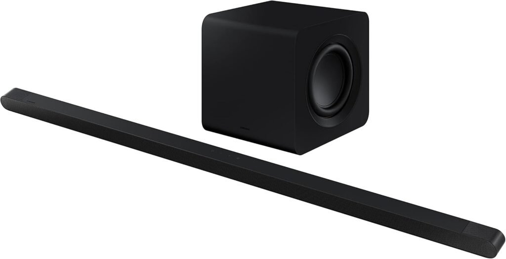 SAMSUNG HW-S800B ZA | 3.2.1Ch Soundbar | Design Ultra-Fin | SpaceFit Sound | AirPlay 2 | Mode Jeu Pro | Alexa intégrée | Noir