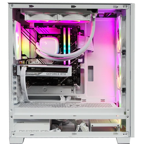 Gaming desktop-intel core i5 14400 F 14eme generation SSD MZ boitier blanc